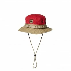 ACCESSORIES LIBERAIDERS WASHED CANVAS JUNGLE HAT RED