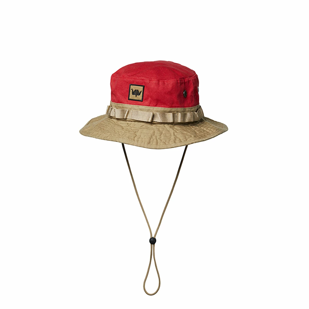ACCESSORIES LIBERAIDERS WASHED CANVAS JUNGLE HAT RED 3 ACCESSORIES LIBERAIDERS WASHED CANVAS JUNGLE HAT RED
