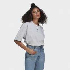 APPAREL ADIDAS LOUNGEWEAR ADICOLOR ESSENTIALS T-SHIRT GREY HEATHER