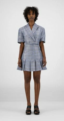 DAILY PAPER KALENA BLAZER BLUE CHECK