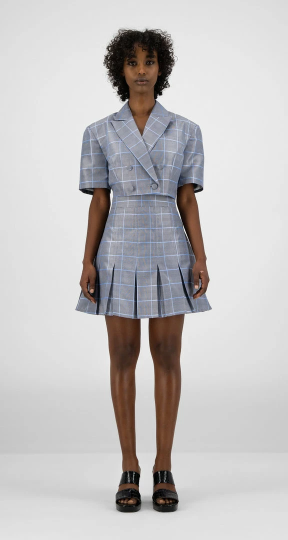 DAILY PAPER KALENA BLAZER BLUE CHECK 4 DAILY PAPER KALENA BLAZER BLUE CHECK