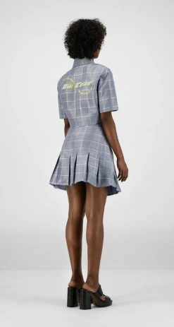DAILY PAPER KALENA BLAZER BLUE CHECK 11 DAILY PAPER KALENA BLAZER BLUE CHECK