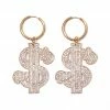 NAMILIA D-DOLLAR MINI HOOP EARRINGS GOLD 1 NAMILIA D-DOLLAR MINI HOOP EARRINGS GOLD