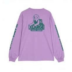 JUNGLESJUNGLES JUNGLES JUNGLES OG XLARGE SPHINX LOGO LS TEE PURPLE APPAREL