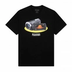 PLEASURES BLACK RECORDING T-SHIRT