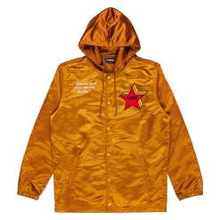 NEW ARRIVALS PLEASURES BERLIN SATIN COACHES JACKET CARAMEL 16 NEW ARRIVALS PLEASURES BERLIN SATIN COACHES JACKET CARAMEL