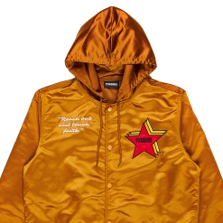 NEW ARRIVALS PLEASURES BERLIN SATIN COACHES JACKET CARAMEL 17 NEW ARRIVALS PLEASURES BERLIN SATIN COACHES JACKET CARAMEL