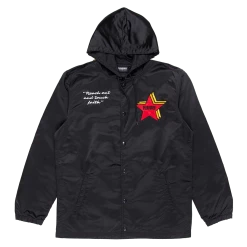 PLEASURES BERLIN SATIN COACHES JACKET BLACK 14 PLEASURES BERLIN SATIN COACHES JACKET BLACK