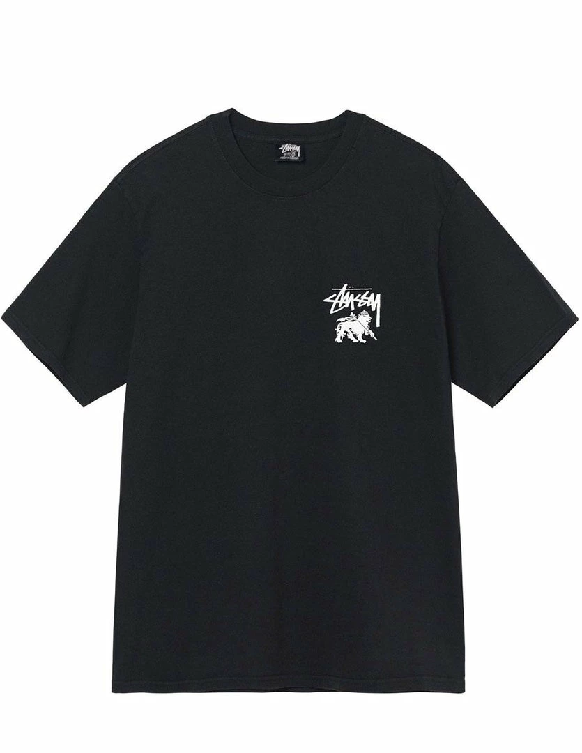 Stüssy NEW ARRIVALS STUSSY - RASTA DOT PIG. DYED TEE BLACK 4 Stüssy NEW ARRIVALS STUSSY - RASTA DOT PIG. DYED TEE BLACK