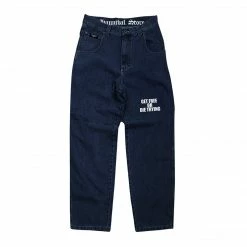 HANNIBAL STORE DENIM “GET FREE OR DIE TRYING” RINSED