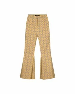 APPAREL DAILY PAPER YELLOW CHECK KACY PANTS