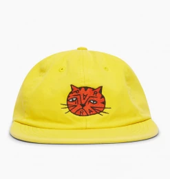 PARRA SAD CAT 6 PANEL HAT YELLOW 8 PARRA SAD CAT 6 PANEL HAT YELLOW