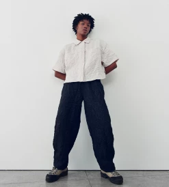 STUSSY RALPHIE CRINKLY WORK SHIRT NATURAL