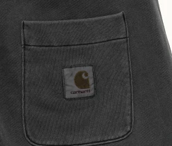 CARHARTT NELSON SWEAT SHORT - BLACK NEW ARRIVALS