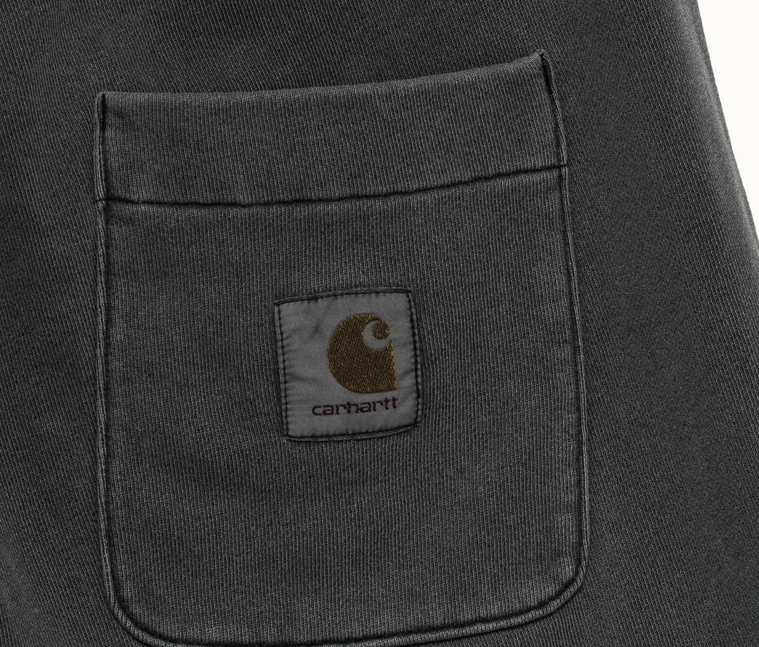 CARHARTT NELSON SWEAT SHORT - BLACK NEW ARRIVALS 4 CARHARTT NELSON SWEAT SHORT - BLACK NEW ARRIVALS