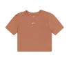 NIKE TOP CORTO SOLID BROWN NEW ARRIVALS