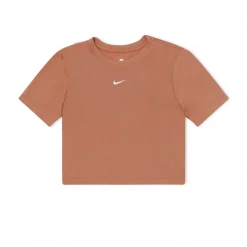 NIKE TOP CORTO SOLID BROWN NEW ARRIVALS