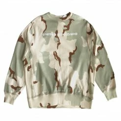 United Standard APPAREL UNTED STANDARD LOGO CAMO CREW SWEAT