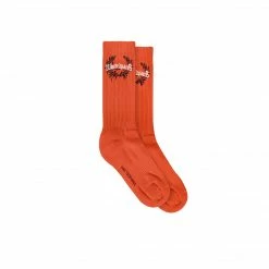 Wastedparis WASTED PARIS COLUMBIA BRIDGE SOCKS ORANGE