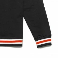 APPAREL CHRYSTIE NYC VARSITY LOGO PULLOVER SWEATER BLACK
