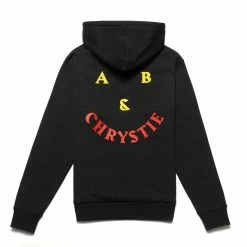 APPAREL CHRYSTIE NYC A&B SMILE LOGO HOODIE BLACK