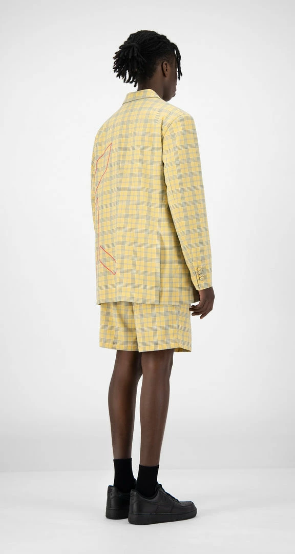 APPAREL DAILY PAPER YELLOW CHECK KEANY BLAZER 6 APPAREL DAILY PAPER YELLOW CHECK KEANY BLAZER