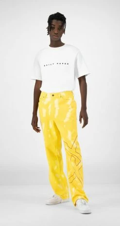 APPAREL DAILY PAPER YELLOW KARESH PANTS