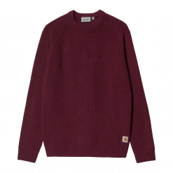 CARHARTT ANGLISTIC SWEATER WINE