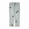 PLAYBOY X PLEASURES - BUNNY APPLIQUE DENIM WASHED NEW ARRIVALS