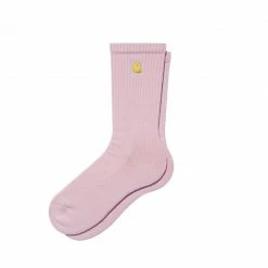 CARHARTT WIP CHASE SOCKS - PALE QUARTZ/GOLD