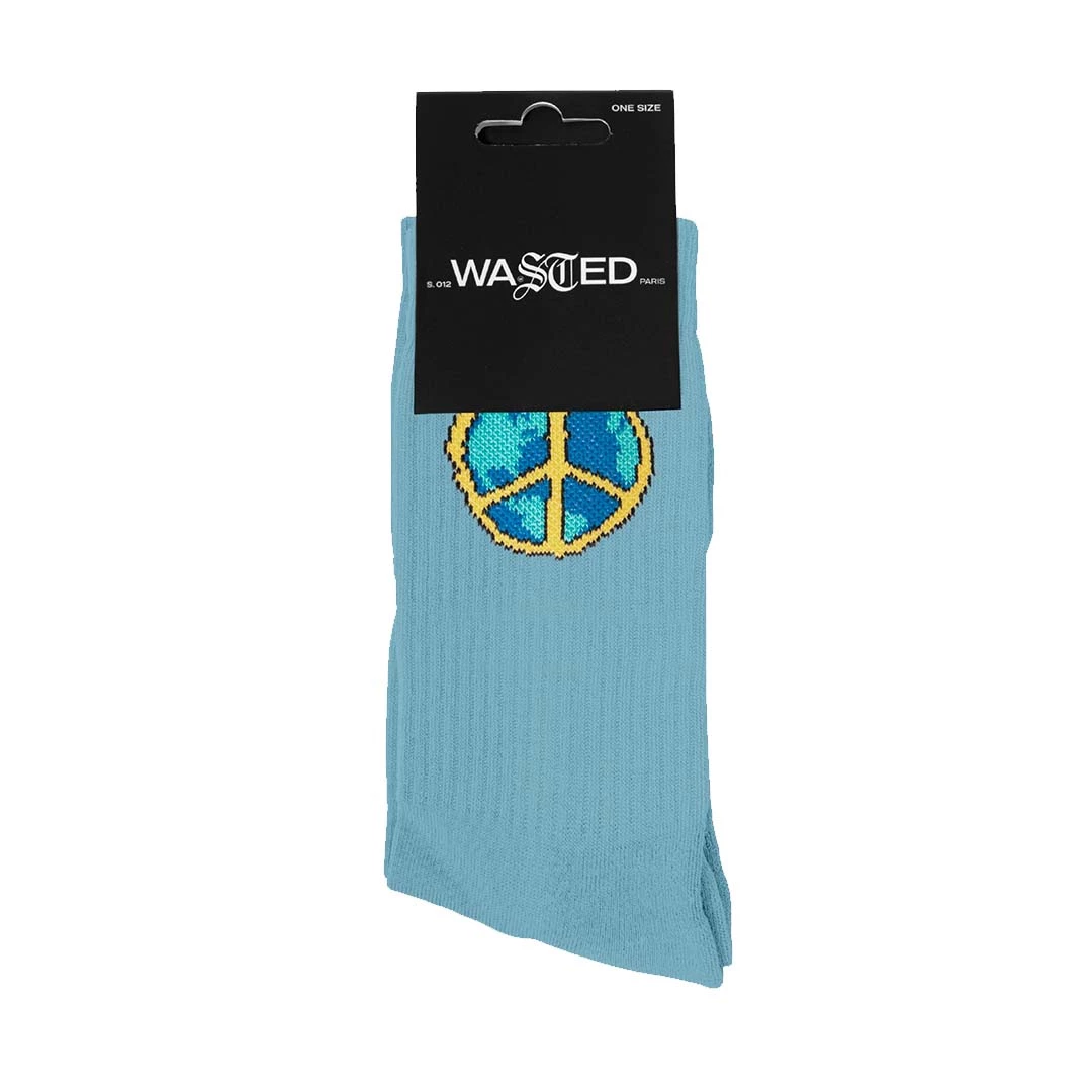 Wastedparis WASTED PARIS SOCKS ANOTHER WORLD BLUE 3 Wastedparis WASTED PARIS SOCKS ANOTHER WORLD BLUE