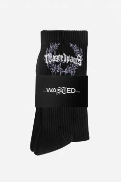 Wastedparis WASTED PARIS COLUMBIA BRIDGE SOCKS BLACK ACCESSORIES