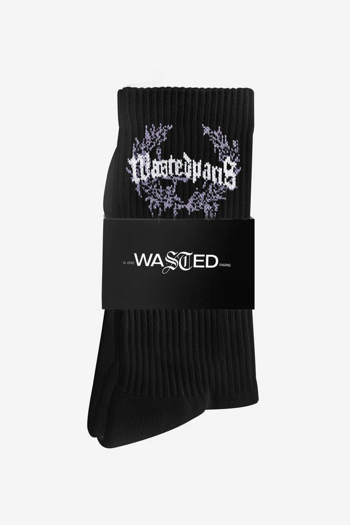 Wastedparis WASTED PARIS COLUMBIA BRIDGE SOCKS BLACK ACCESSORIES 4 Wastedparis WASTED PARIS COLUMBIA BRIDGE SOCKS BLACK ACCESSORIES