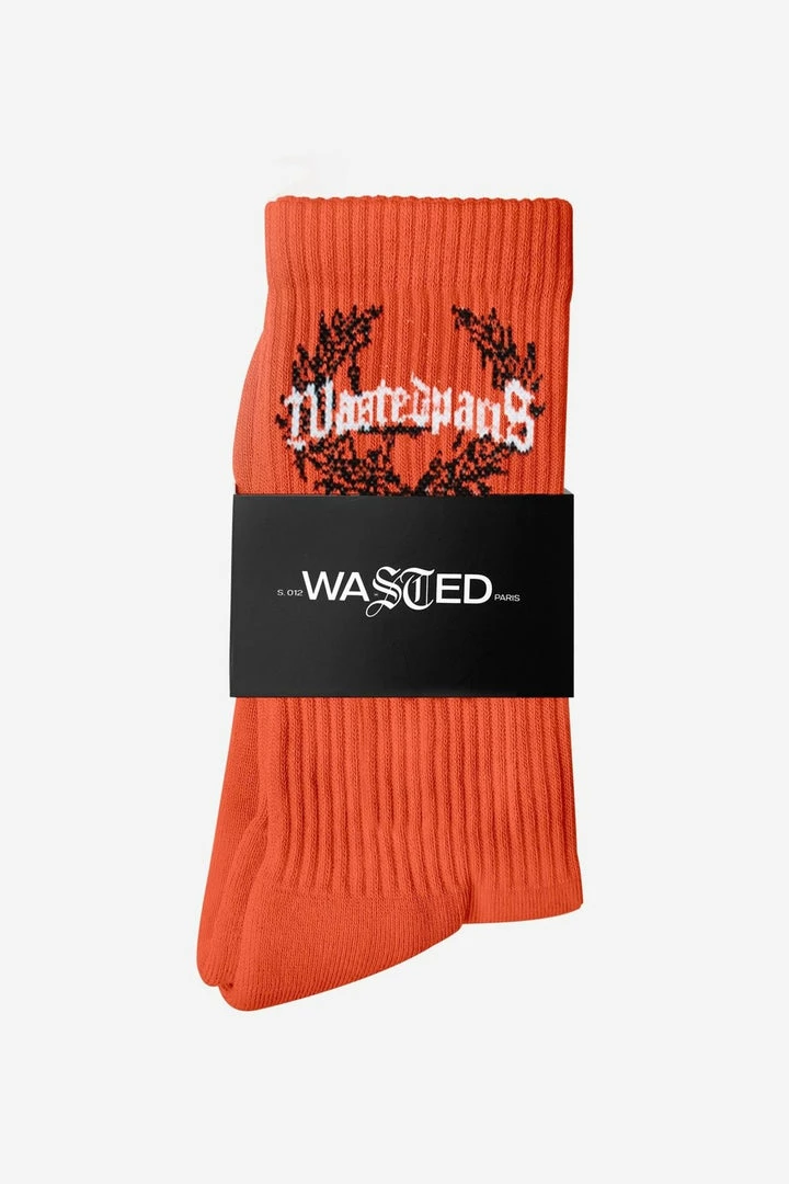 Wastedparis WASTED PARIS COLUMBIA BRIDGE SOCKS ORANGE 4 Wastedparis WASTED PARIS COLUMBIA BRIDGE SOCKS ORANGE