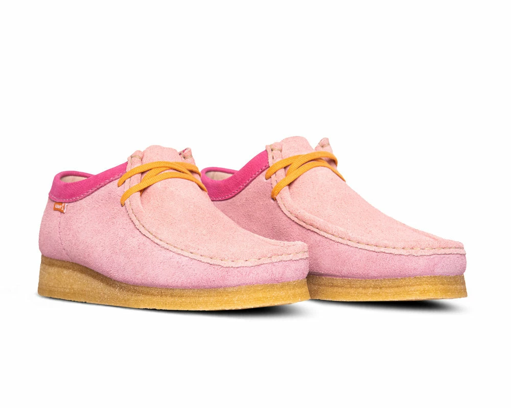 CLARK'S SNEAKERS CLARKS X LEVIS WALLABEE PINK COMBI 4 CLARK'S SNEAKERS CLARKS X LEVIS WALLABEE PINK COMBI