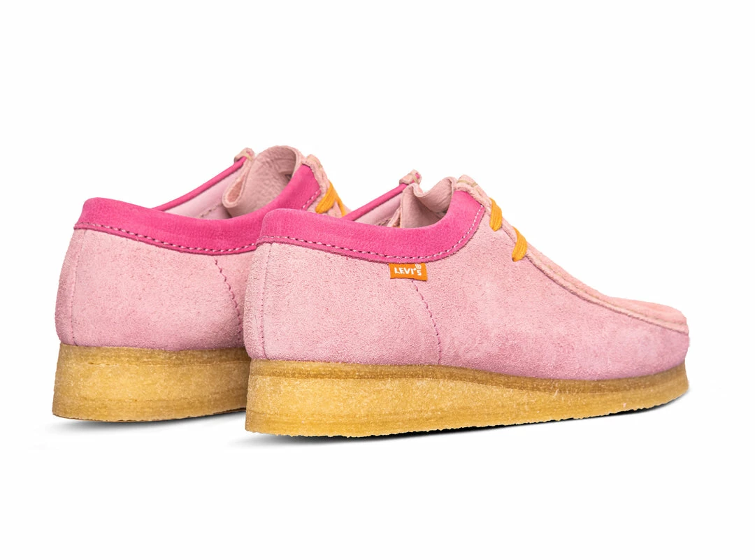 CLARK'S SNEAKERS CLARKS X LEVIS WALLABEE PINK COMBI 5 CLARK'S SNEAKERS CLARKS X LEVIS WALLABEE PINK COMBI