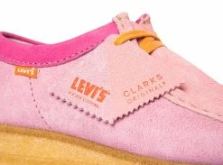 CLARK'S SNEAKERS CLARKS X LEVIS WALLABEE PINK COMBI 11 CLARK'S SNEAKERS CLARKS X LEVIS WALLABEE PINK COMBI