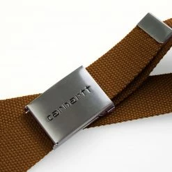 NEW ARRIVALS CARHARTT CLIP BELT CHROME TAWNY
