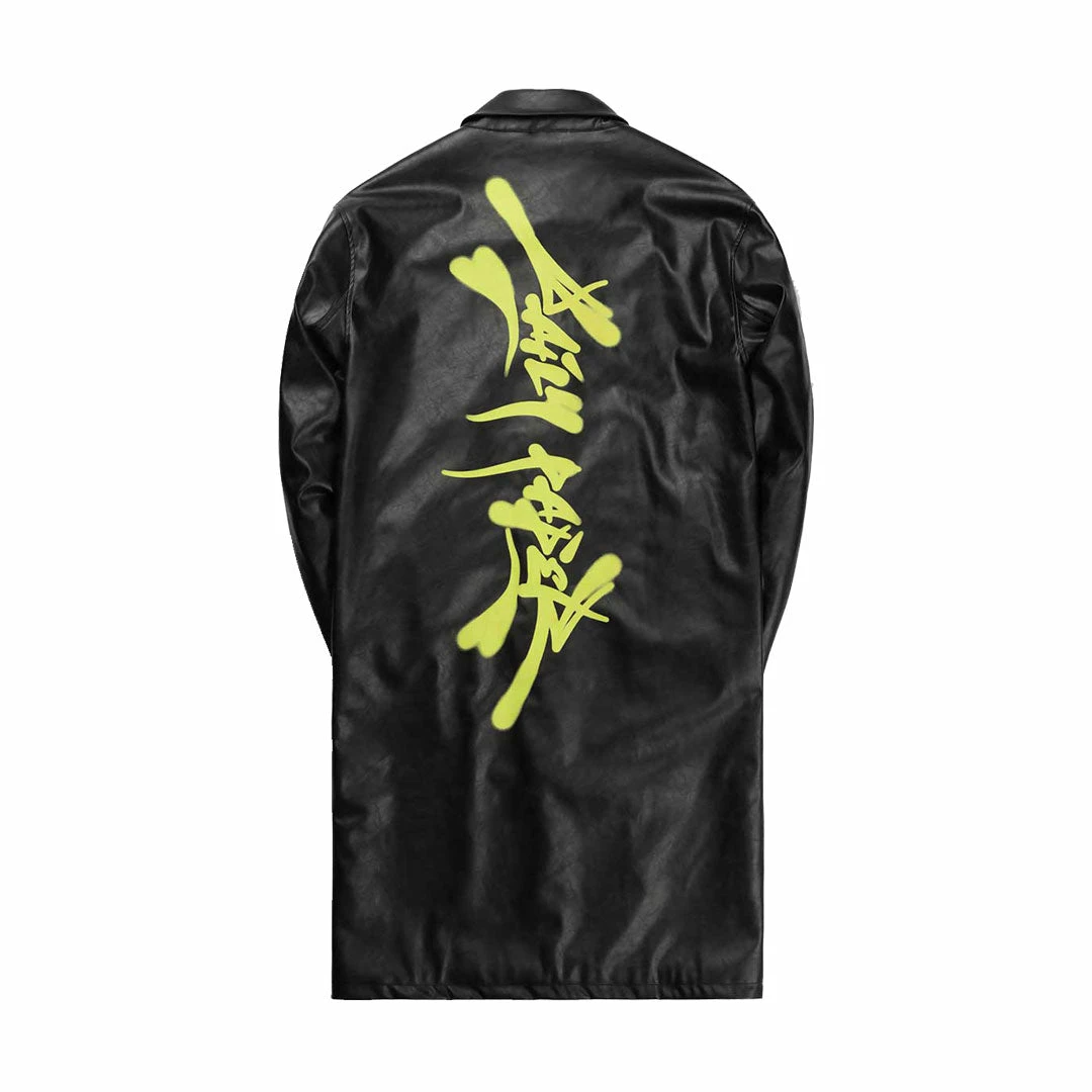 DAILY PAPER LEETO LONG JACKET BLACK 4 DAILY PAPER LEETO LONG JACKET BLACK