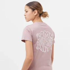 NEW ARRIVALS DAILY PAPER - MOZA SS T-SHIRT OLD PINK
