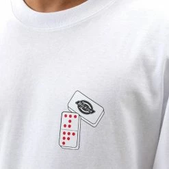 DICKIES JAMIE FOY GRAPHIC LONGSLEEVE T-SHIRT WHITE