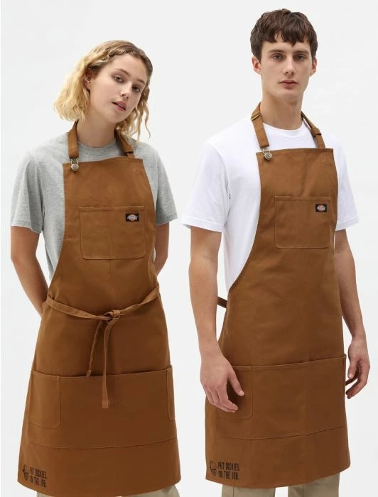 DICKIES BIB APRON BROWN DUCK ACCESSORIES 6 DICKIES BIB APRON BROWN DUCK ACCESSORIES