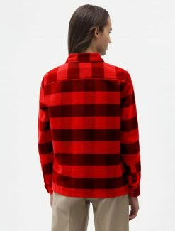 DICKIES WOMEN NEW SACRAMENTO SHIRT RED 15 DICKIES WOMEN NEW SACRAMENTO SHIRT RED