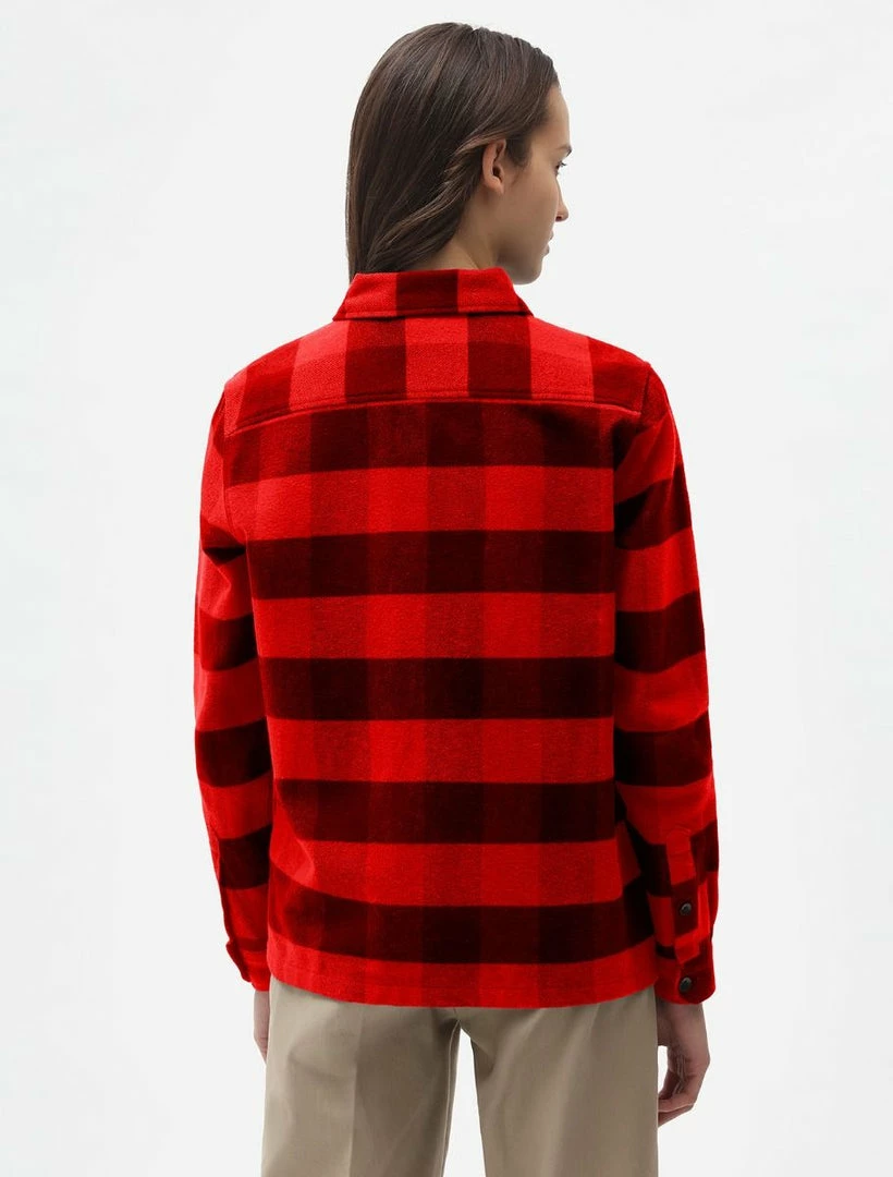 DICKIES WOMEN NEW SACRAMENTO SHIRT RED 6 DICKIES WOMEN NEW SACRAMENTO SHIRT RED