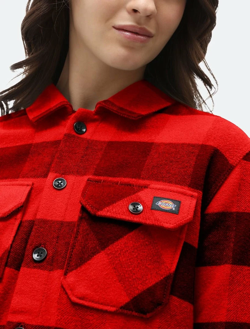 DICKIES WOMEN NEW SACRAMENTO SHIRT RED 7 DICKIES WOMEN NEW SACRAMENTO SHIRT RED