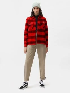 DICKIES WOMEN NEW SACRAMENTO SHIRT RED 13 DICKIES WOMEN NEW SACRAMENTO SHIRT RED
