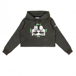 DREAMLAND SYNDICATE FREEDOM CROPPED HOODIE DARK GREY NEW ARRIVALS