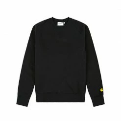 CARHARTT WIP CHASE SWEATSHIRT - BLACK/GOLD NEW ARRIVALS