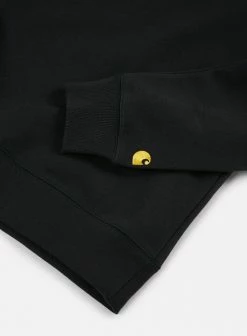 CARHARTT WIP CHASE SWEATSHIRT - BLACK/GOLD NEW ARRIVALS