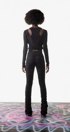 DAILY PAPER BLACK LUCILLE LEGGINGS NEW ARRIVALS